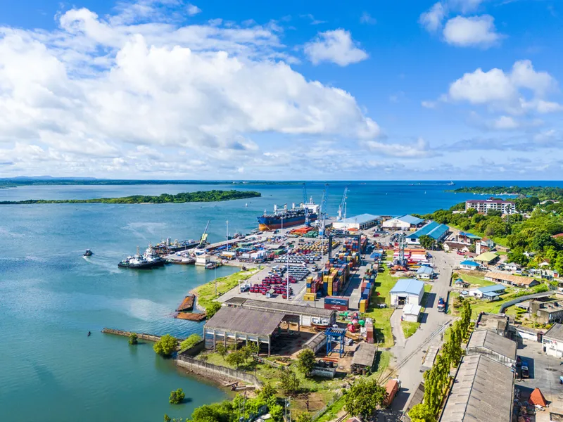 Port of Tanga, containers and ships