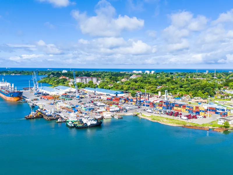 Port of Tanga panorama
